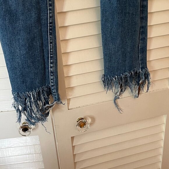 Free People We the Free Great Heights distressed frayed jeans 24 - Picture 4 of 9